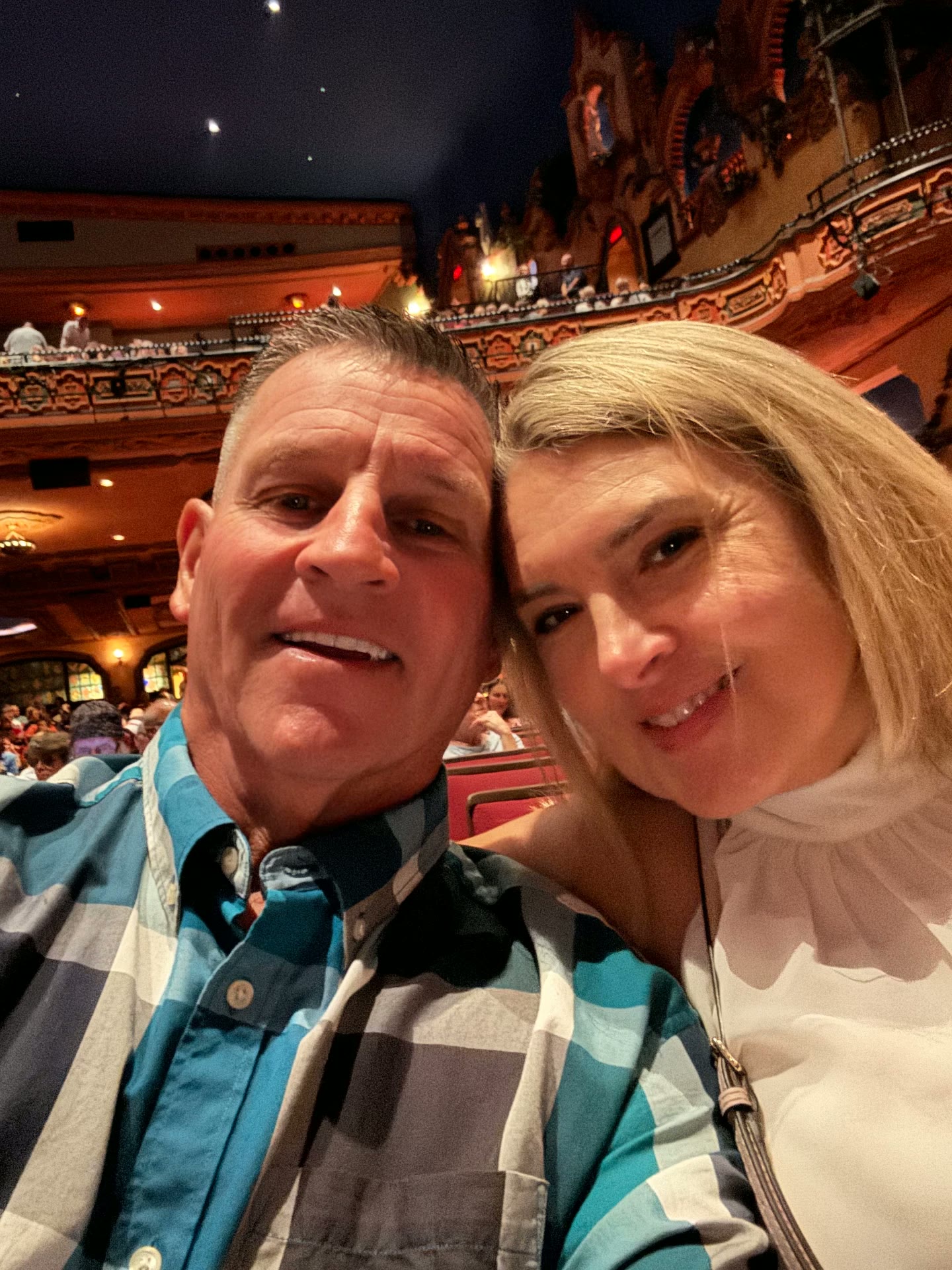 Randy Wilhelm and his wife out for the evening